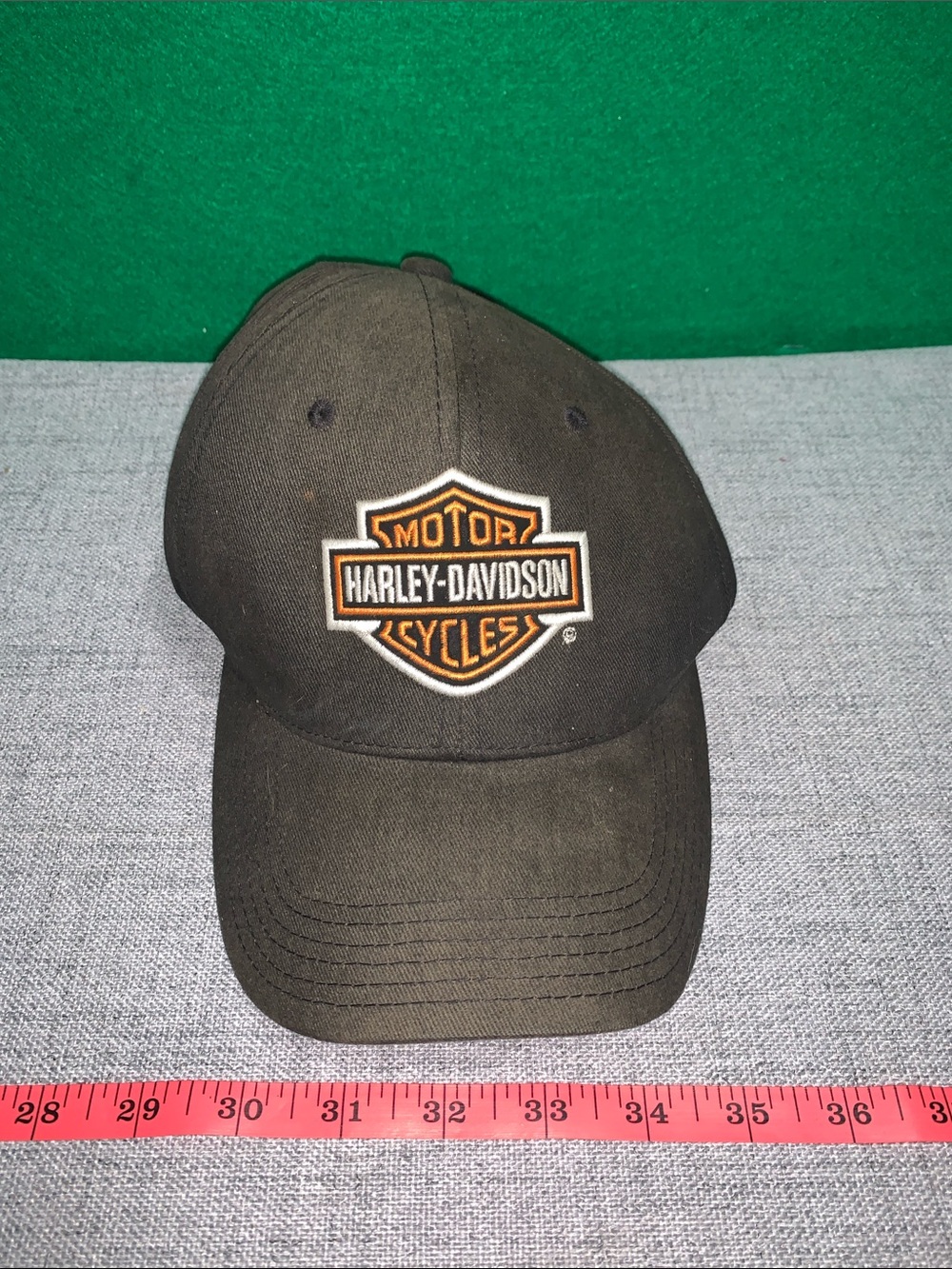 Harley-Davidson Black Cap with Orange and White Logo